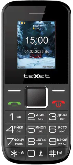Телефон TeXet TM-206 Black-0