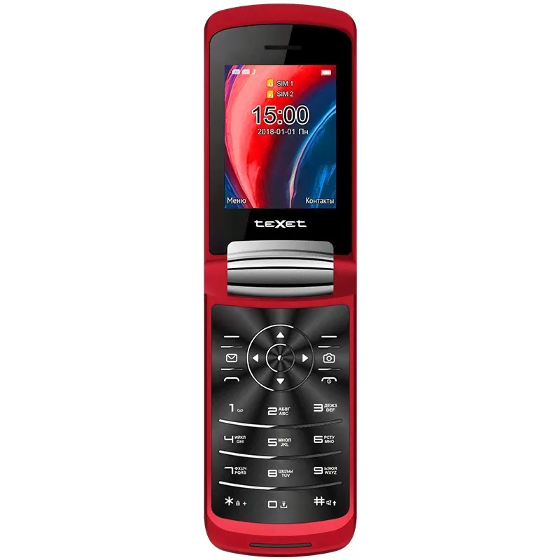 Телефон Texet TM-317 красный-0