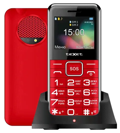 Texet Сотовый телефон teXet TM-B319 Red мобильные телефоны-1
