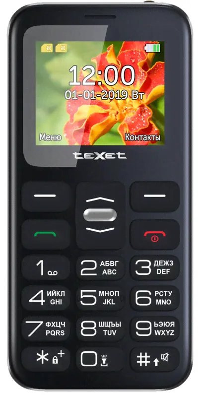 Сотовый телефон TEXET TM-B209 Black