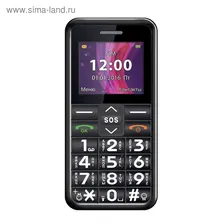 Сотовый телефон Texet TM-101, черный