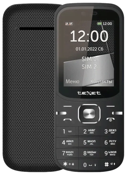 Мобильный телефон teXet TM-219 черный
