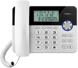 Телефон проводной Texet TX-259 серебристо-черный