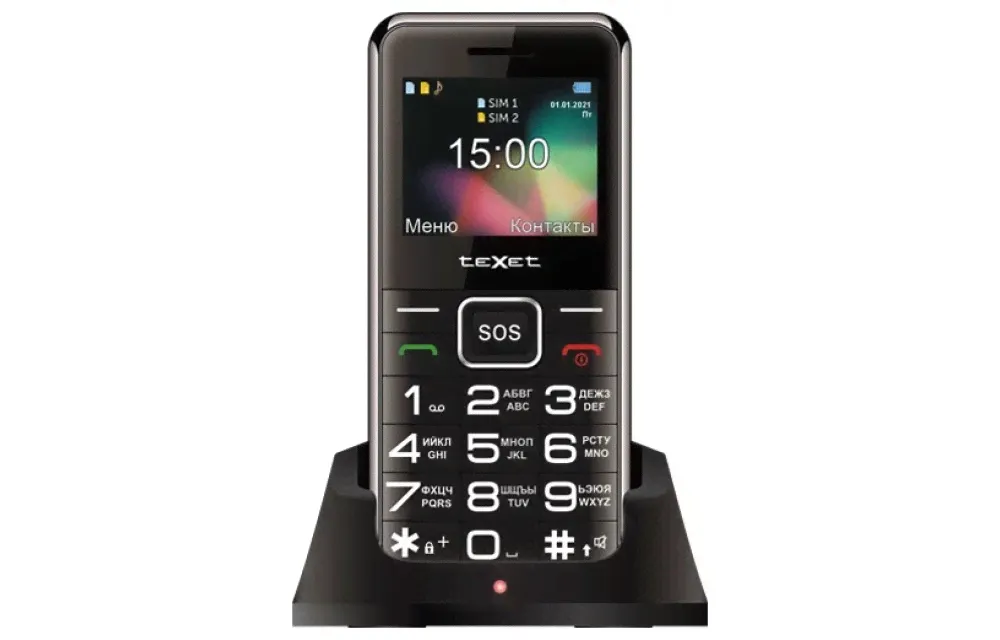 Телефон Texet TM-B319, черный-0