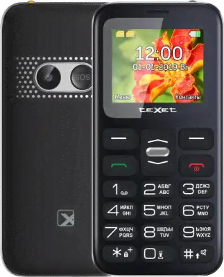 Мобильный телефон Texet TM-B209 черный 1.77"