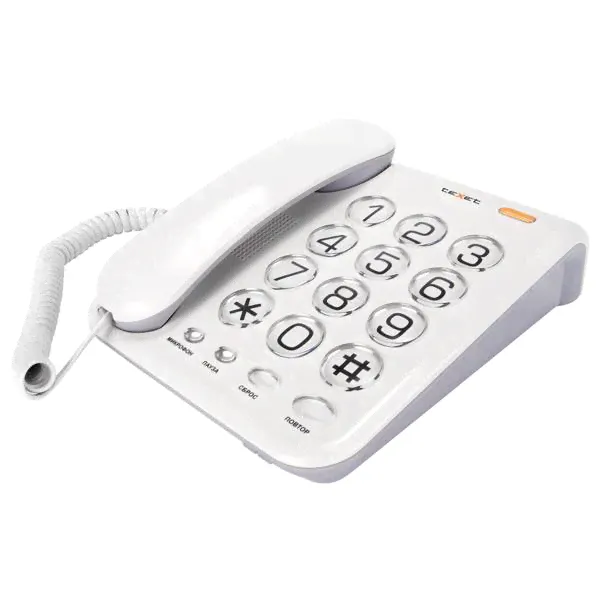 Характеристики: Телефон проводной teXet TX-262