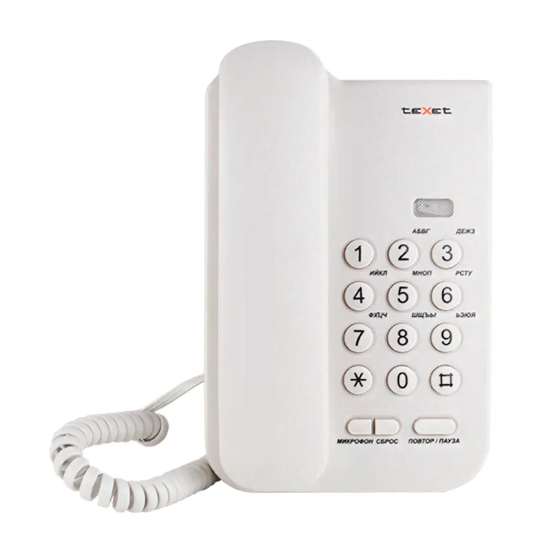 Texet TX-212 простой и удобный телефон, белый-0