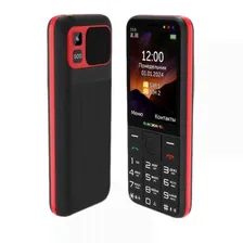 Мобильный телефон Texet TM-315 черный/красный (2,8"/камера/2500mAh)