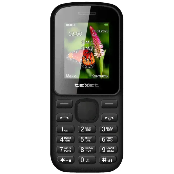 Мобильный телефон teXet TM-130 Black-0