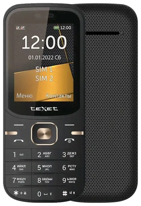 Телефон teXet TM-216 (Черный)-0