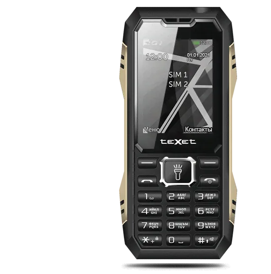 Мобильный телефон teXet TM-D424 защищенный, черный-0