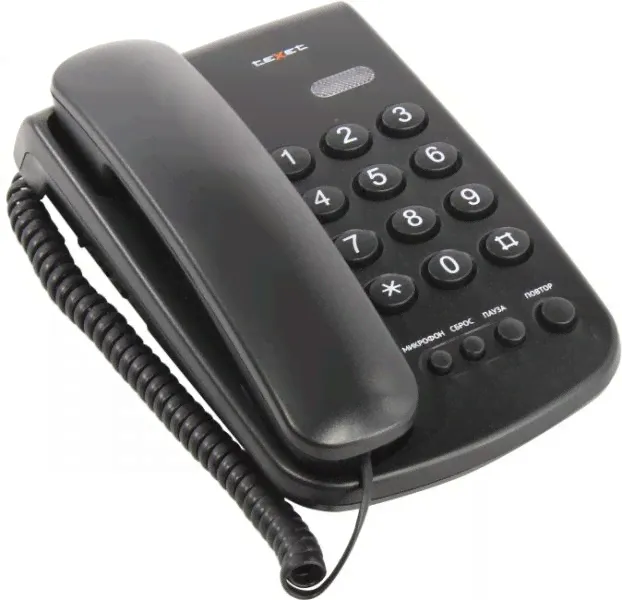 Стационарный телефон Texet TX-241 <Black>-4