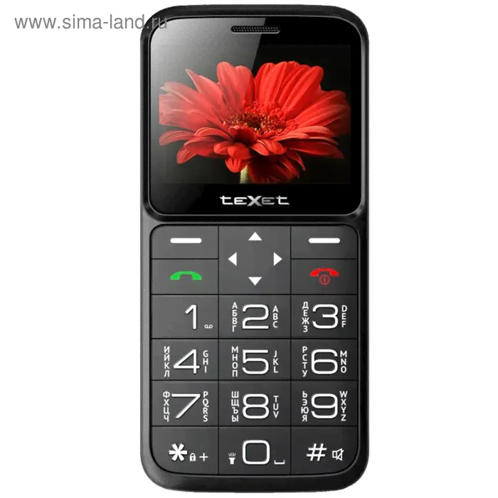 Сотовый телефон Texet TM-B226 черно-красный-0