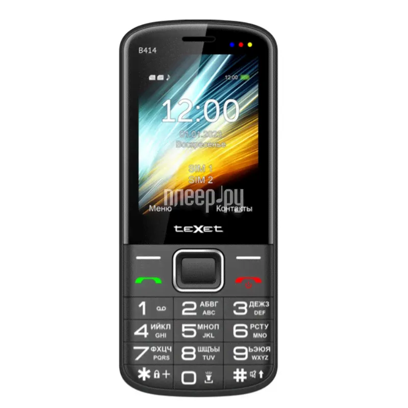 Сотовый телефон teXet TM-B414 Black-0