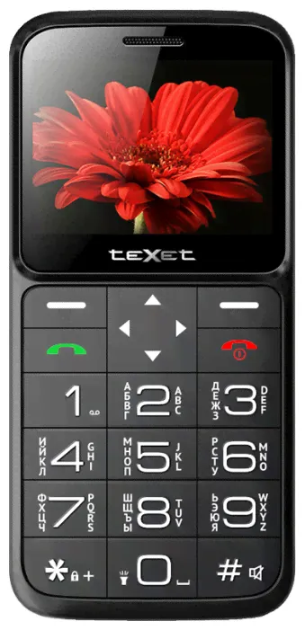 Мобильный телефон TEXET B226-TM Черно красный
