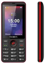 Мобильный телефон teXet TM-321,красный, черный