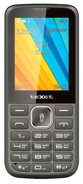 teXet TM-213 черный мобильный телефон