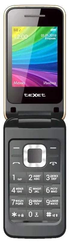 Texet Мобильный телефон TEXET TM-204 шампань мобильный телефон-4