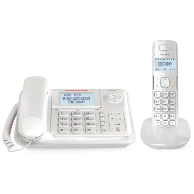 Радиотелефон Texet TX-D7055A Combo White-0